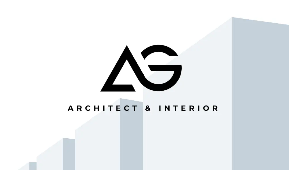 Grey and White Minimalist Architecture Business Card